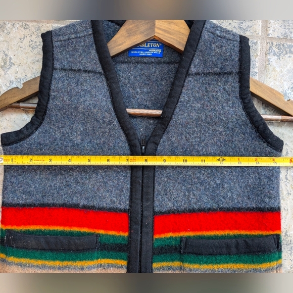 Pendleton Youth  Grey Wool Vest - Picture 4 of 5